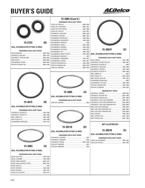 BUYER'S GUIDE - ACDelco