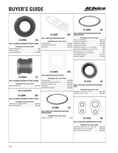 BUYER'S GUIDE - ACDelco