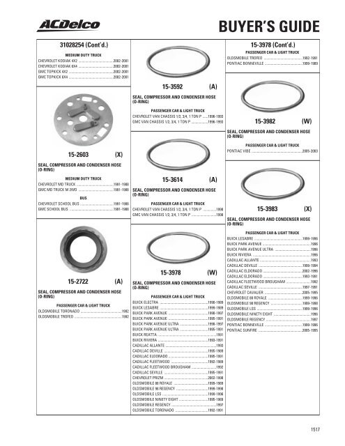 BUYER'S GUIDE - ACDelco