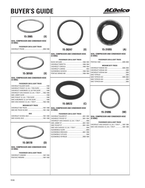 BUYER'S GUIDE - ACDelco