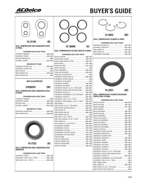 BUYER'S GUIDE - ACDelco