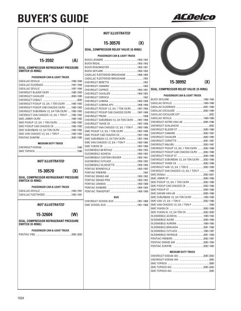 BUYER'S GUIDE - ACDelco