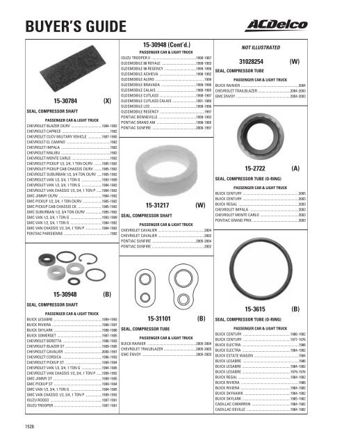 BUYER'S GUIDE - ACDelco