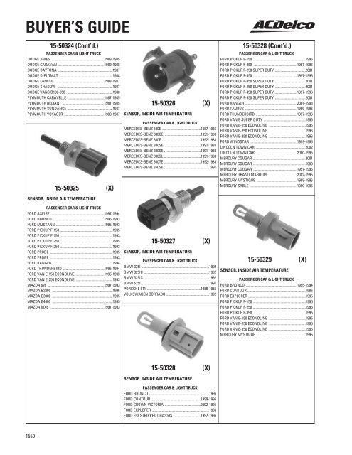 BUYER'S GUIDE - ACDelco