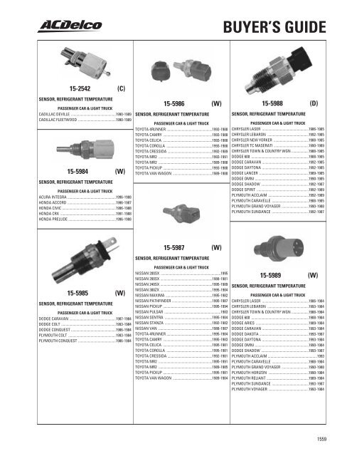 BUYER'S GUIDE - ACDelco