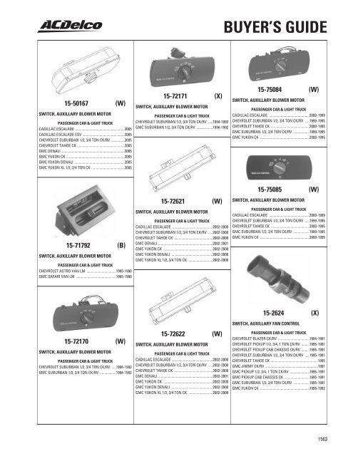 BUYER'S GUIDE - ACDelco