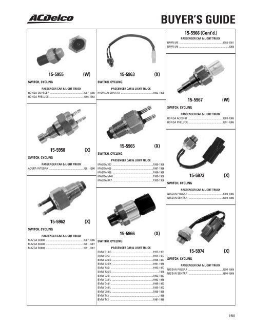 BUYER'S GUIDE - ACDelco