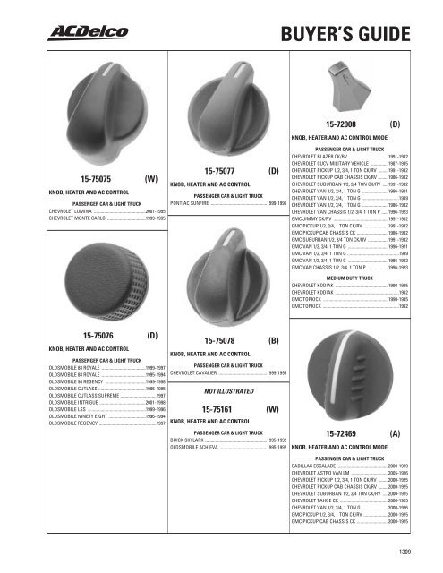 BUYER'S GUIDE - ACDelco