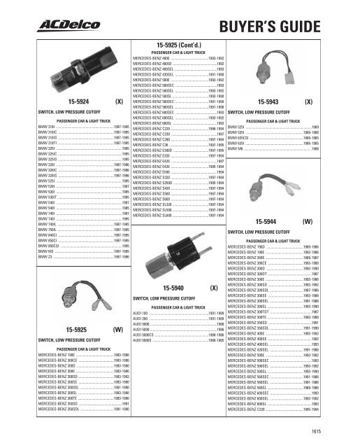 BUYER'S GUIDE - ACDelco