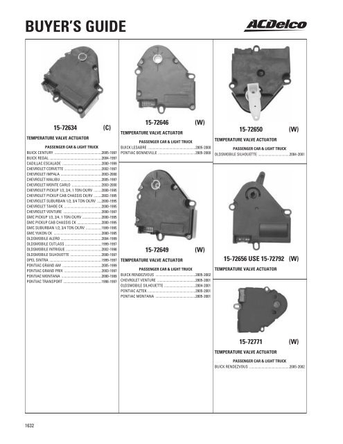 BUYER'S GUIDE - ACDelco