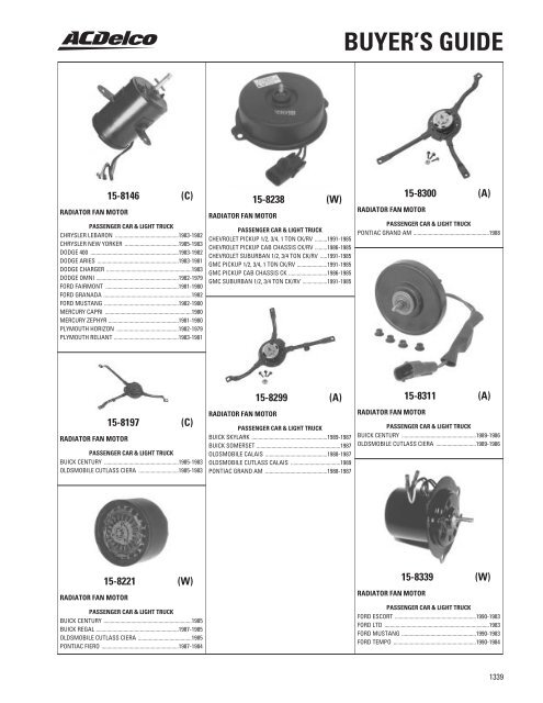 BUYER'S GUIDE - ACDelco