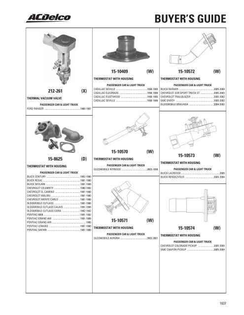 BUYER'S GUIDE - ACDelco