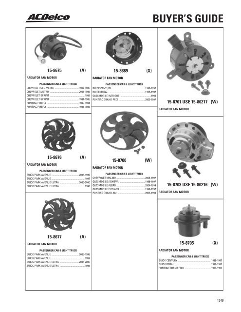 BUYER'S GUIDE - ACDelco