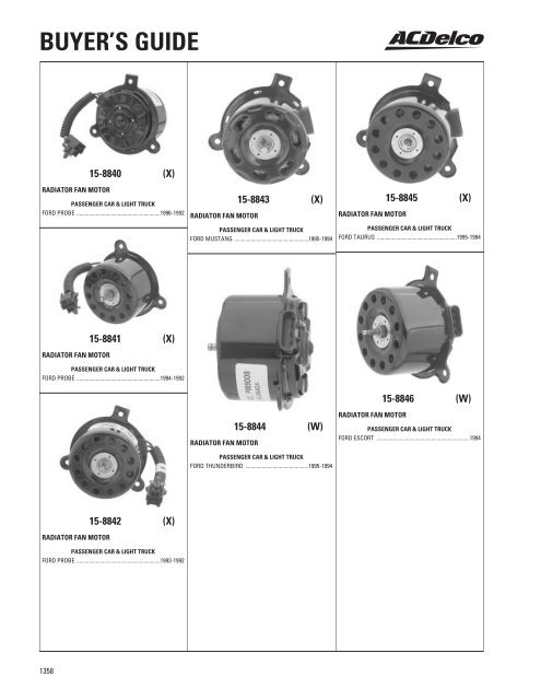 BUYER'S GUIDE - ACDelco