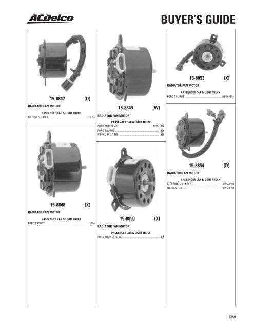 BUYER'S GUIDE - ACDelco