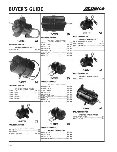 BUYER'S GUIDE - ACDelco