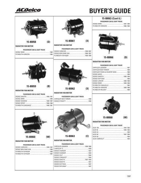 BUYER'S GUIDE - ACDelco