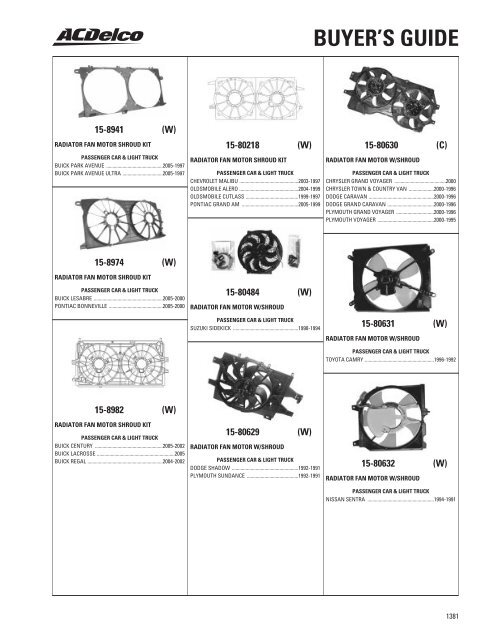 BUYER'S GUIDE - ACDelco