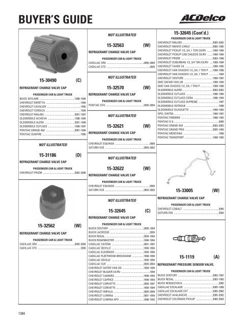 BUYER'S GUIDE - ACDelco