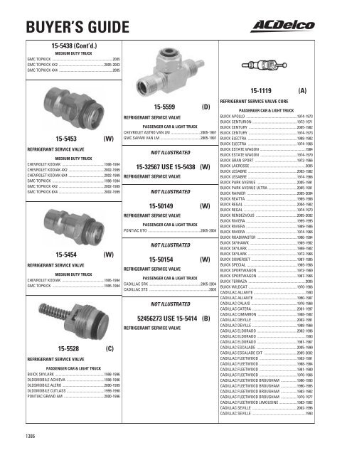 BUYER'S GUIDE - ACDelco