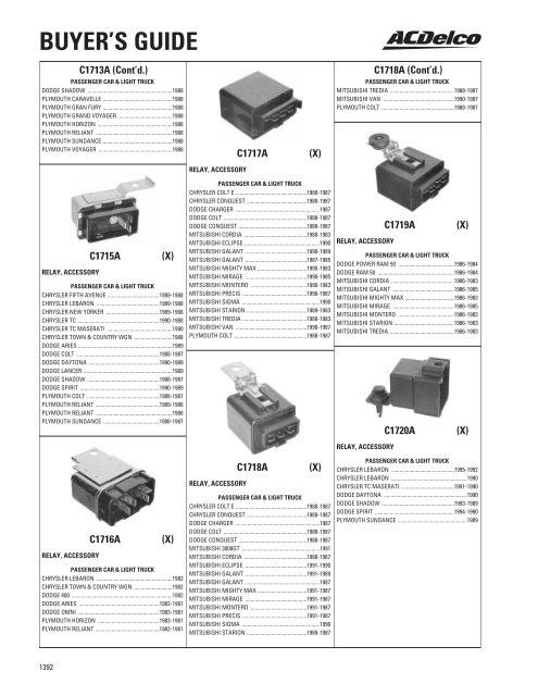 BUYER'S GUIDE - ACDelco