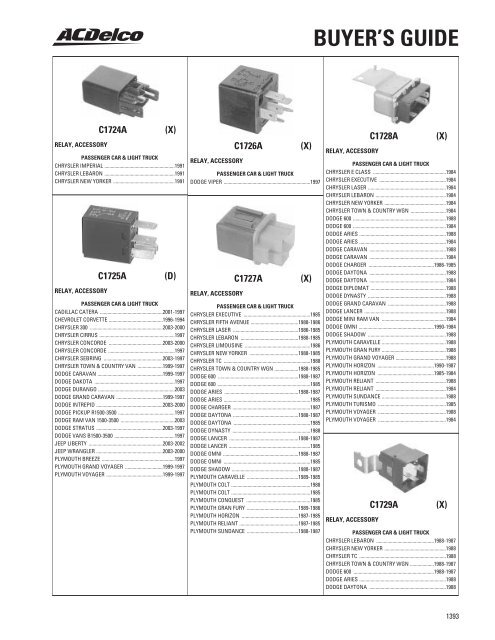 BUYER'S GUIDE - ACDelco