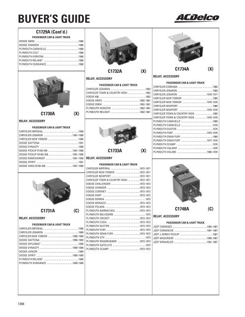 BUYER'S GUIDE - ACDelco