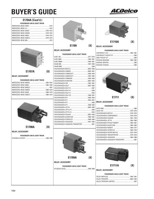 BUYER'S GUIDE - ACDelco