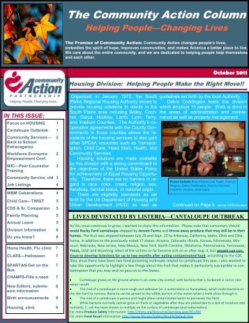 The Community Action Column - South Plains Community Action ...