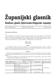 Äupanijski glasnik - Bjelovarsko-bilogorska Å¾upanija