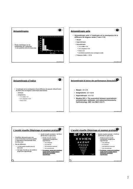 Vision Binoculaire, - Strabisme