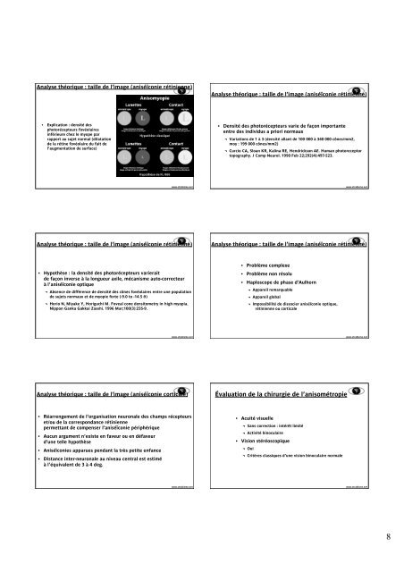 Vision Binoculaire, - Strabisme