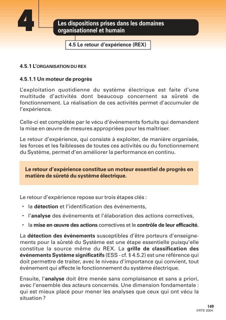 MÃ©mento de la sÃ»retÃ© du systÃ¨me Ã©lectrique â Version 2004 - RTE