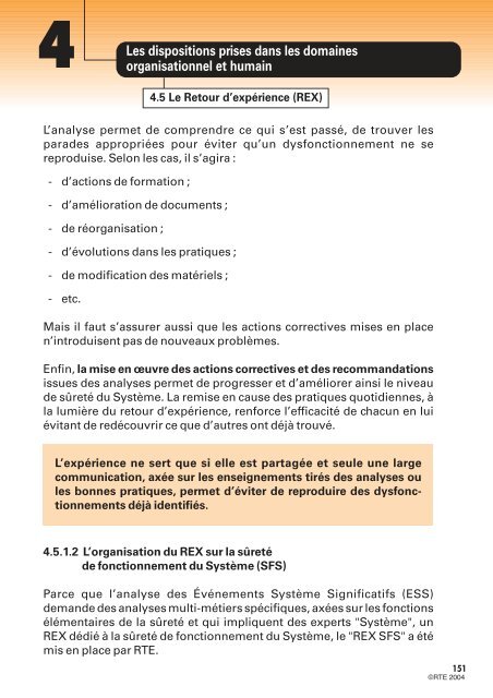 MÃ©mento de la sÃ»retÃ© du systÃ¨me Ã©lectrique â Version 2004 - RTE