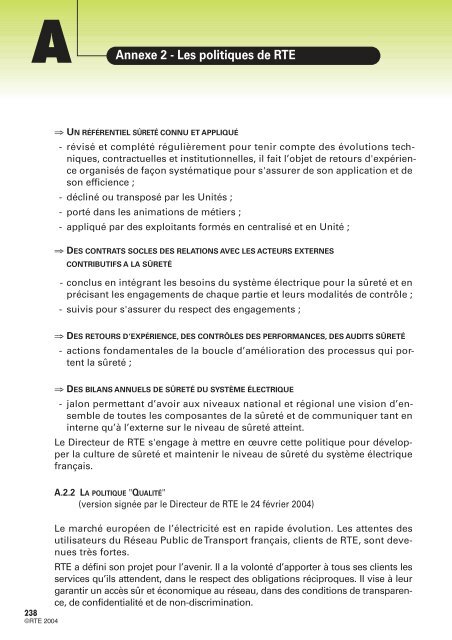 MÃ©mento de la sÃ»retÃ© du systÃ¨me Ã©lectrique â Version 2004 - RTE