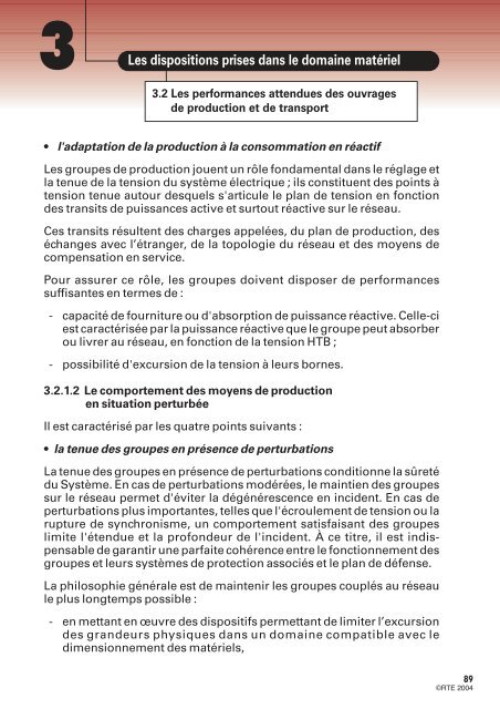 MÃ©mento de la sÃ»retÃ© du systÃ¨me Ã©lectrique â Version 2004 - RTE