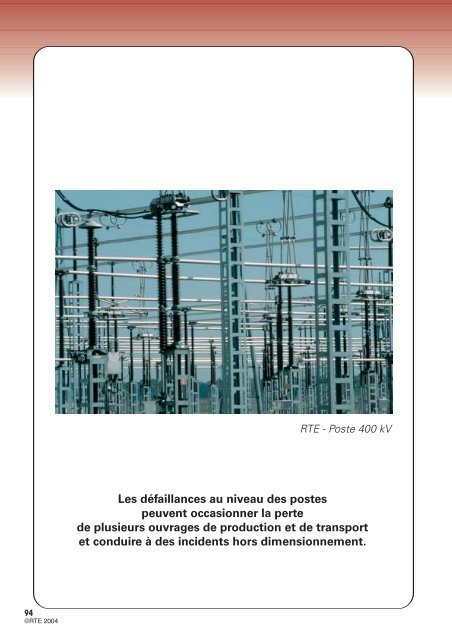 MÃ©mento de la sÃ»retÃ© du systÃ¨me Ã©lectrique â Version 2004 - RTE