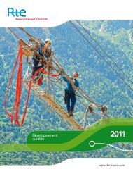 Rapport DÃ©veloppement durable 2011 - RTE