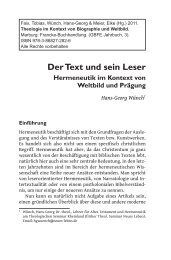 WÃ¼nch, Hans-Georg: Der Text und sein Leser - GBFE