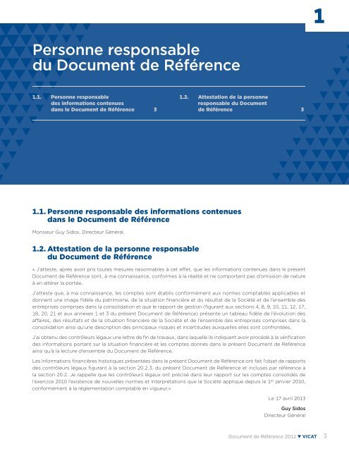 Document de rÃ©fÃ©rence et - Vicat