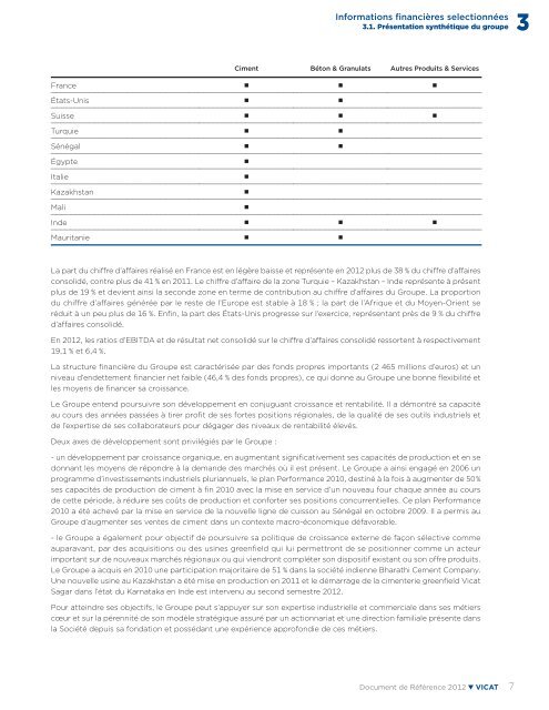 Document de rÃ©fÃ©rence et - Vicat