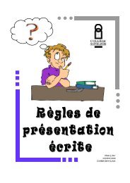 Les rÃ¨gles de prÃ©sentation Ã©crite