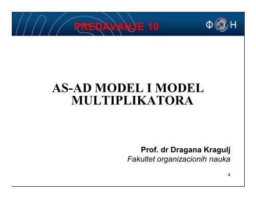 10. ÐÐ¡ â ÐÐ Ð¼Ð¾Ð´ÐµÐ» Ð¸ Ð¼Ð¾Ð´ÐµÐ» Ð¼ÑÐ»ÑÐ¸Ð¿Ð»Ð¸ÐºÐ°ÑÐ¾ÑÐ° - Ekonomija - Fakultet ...