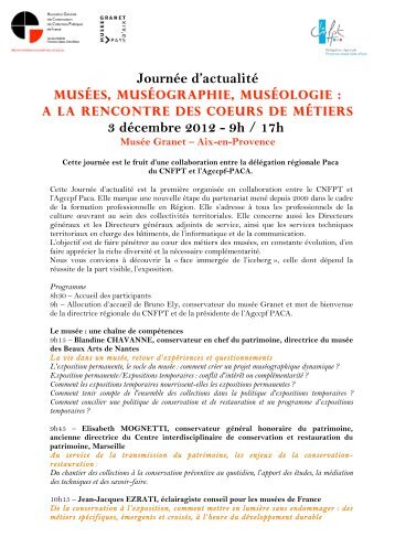 Programme - RÃ©seau des musÃ©es de mÃ©diterranÃ©e
