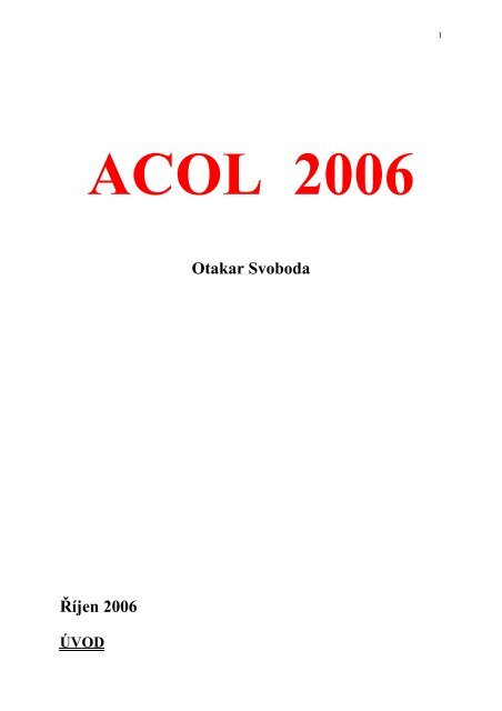 Acol 2006