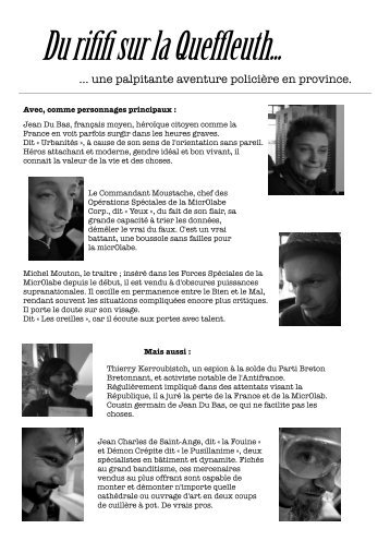 Du rififi sur la Queffleuth…