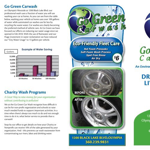 DRIVE CLEAN, LIVE GREEN! - Go Green Car Wash