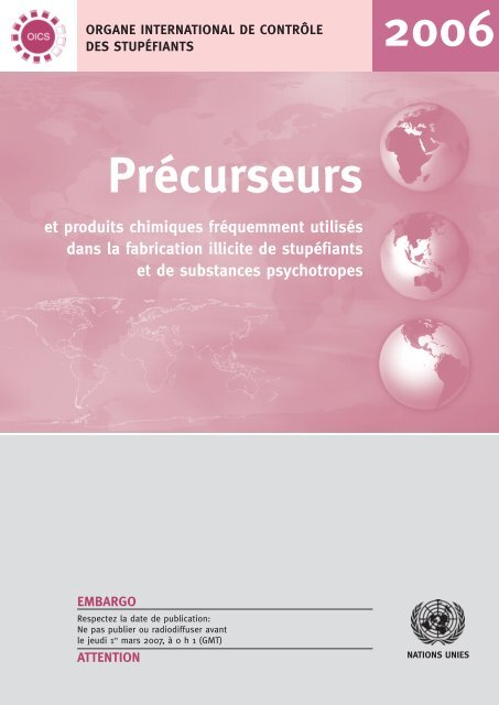 Précurseurs et produits chimiques fréquemment utilisés dans ... - INCB