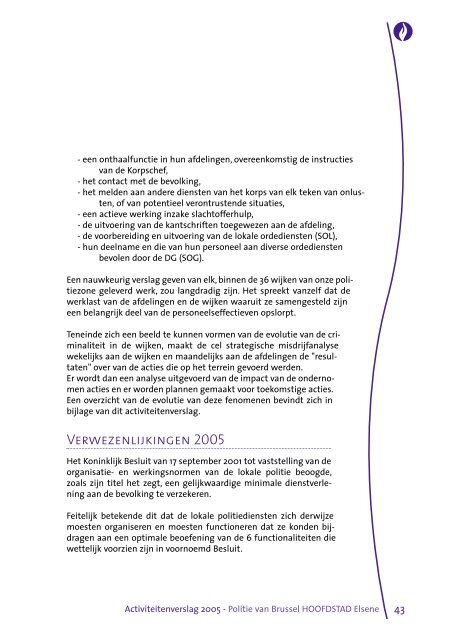 rapport 2005 NL:rapport 2004 - Lokale Politie