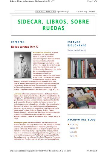 SIDECAR. LIBROS, SOBRE RUEDAS - Melusina